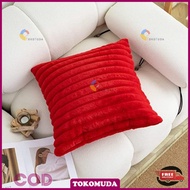 TOMUMUDA Sarung Bantal Sofa Sarung Bantal Bulu Lembut Halus Tebal Modern Minimalis 45x45cm