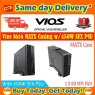 [Free Same Day Delivery*] Vios S616 MATX Casing w/450W SFX PSU and 1x80mm Fan (*Order Before 2pm on working day, will deliver the same day, Order after 2pm, will deliver next working day.)