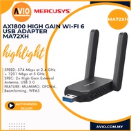 Mercusys MA72XH AX1800 High Gain Dual Band Wireless Wi-Fi Wifi USB Adapter 1775Mbps Win 10 11 MA72XH