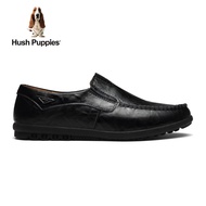 Hush Puppies_รองเท้าผู้ชาย รุ่น HARRISON HP 8HCFB0111N - สีฟ้า รองเท้าหนังแท้ รองเท้าลำลอง รองเท้าแบบสวม-BLACK