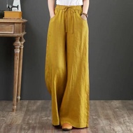 Brand Women's Clothing Counter Discount Big Sale Withdraw from Cupboard Tail Goods Cotton Linen Pants Women's Thin Loose Slimming and Straight Loose Pants