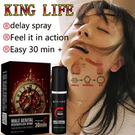 KING LIFE men s delay desensitization spray NET:5ML / 0.17FI 0.08%-0.32% (M/V)CHLORHEXIDINE DI ACETATE