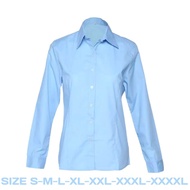 KEMEJA Light Blue Women's Shirts Women's Work Shirts Women's Shirts formal Shirts For Women Tops