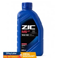 SK ZIC M5 4T 15W-50 SEMI SYNTHETIC Motorcycle Engine Oil 800ML/ 1LITER