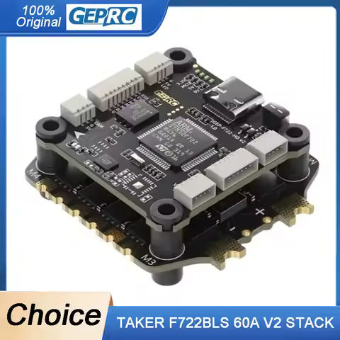 GEPRC TAKER F722 BLS 60A V2 STACK 4IN1 ESC BLS 60A Flight Data Record Plug Play Racing FPV Drone 16M