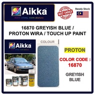 AIKKA AUTOMOTIVE PAINT / PROTON WIRA 16870 / GREYISH BLUE / TOUCH UP PAINT / DIY CAT SPRAY TIN / CAT