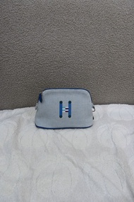 [Unused] Hermes Mini Bolide Crazy H Case Blue