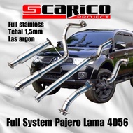 Full System Exhaust Pajero Dakar Lama 4D56 Stainless Xone Exhaust Scarico
