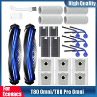 Replacement kit for Ecovacs T80 Omni/T80 Pro Omni Robot Vacuum Cleaner Main Brush Side Brush Dust Ba