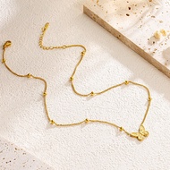 F New Style Vintage Butterfly Personalized Collarbone Chain Versatile Necklace C1