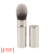 [ETIT] 1Pcs Kleine Intrekbare Cosmetische Borstel Mini Draagbare Gezicht Poeder Poeder Blusher Highlight Borstel Vezel Haar Metalen Handvat Borstel