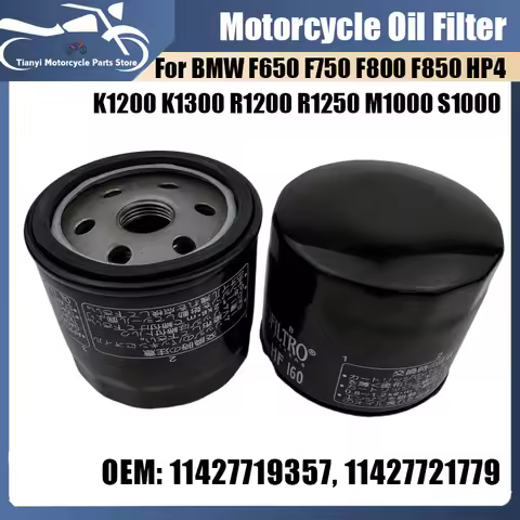 Motorcycle Oil Filter HF160 Replacement For BMW F650GS F800GS F850GS K1200R K1200GT K1300R HP4 Filte