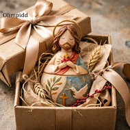 olimpidd|  Fade-resistant Artwork Hand-made Relief Painting Handmade Resin Mini Prayer Jewelry Box M