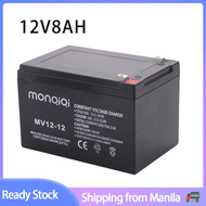 12V Rechargeable Sealed Lead Acid Battery 8ah for Knapsack Sprayer UPS emergency light toys ebike LED light strip