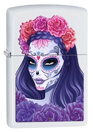 Lighter: Day of the Dead Girl - White Matte 78258