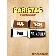 Personalized Barista Name Tag – Coffee Cup Design Barista Accessories Baristag