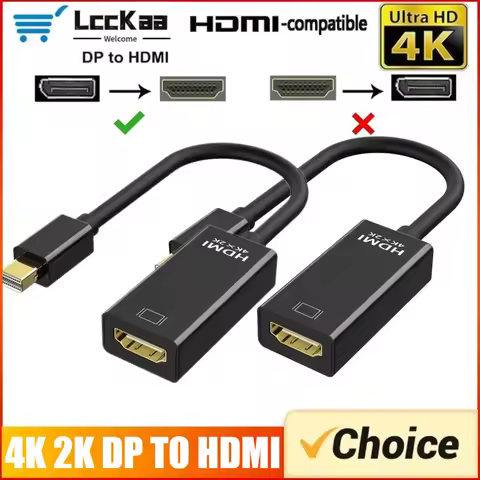 Mini 1.4 Displayport To HDMI-compatible Adapter Connect Converter 4K 2K 1080P for MacBook Surface La