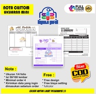 nota laundry 2 rangkap mini nota mini olshop nama sendiri nota bengkel mini nota laundry mini