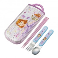 Skater 小公主蘇菲亞 Sofia 可用洗碗機滑蓋三件餐具組（附可寫名字的筷子）TCS1AM