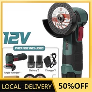 12V 9500RPM Mini Cordless Brushless Angle Grinder with Rechargeable Lithium Battery Polishing Machin