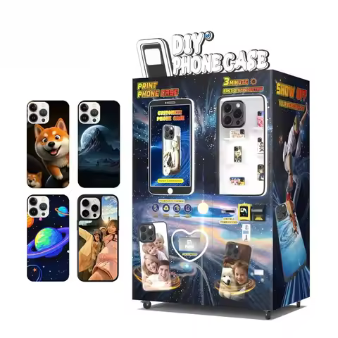 Customized Exclusive Colors 3D UV Printing Smart AI DIY Phone Case Printer Vending Machine Commercia