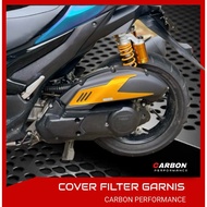 GARNISH KIPS RACING FILTER COVER AEROX NEW / NMAX NEW WARBA ️filter cover nmax carbon garnish nmax v