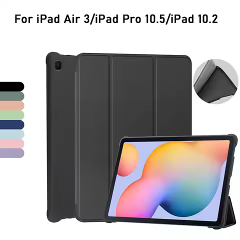 For Apple iPad Pro 10.5 pro2017 Air 3 air2019 3rd Gen ipad10.2 10.5inch Silicone Soft Case Triple Fo