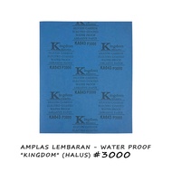 Sandpaper Sheets Abrasive Paper, Water Proof KINGDOM (Smooth) 3000
