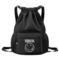 BAND LOGO SERIES DRAWSTRING BAG BAND NAME DRAWSTRING BAG / BAND DRAWSTRING BAG NIRVANA DRAWSTRING BA