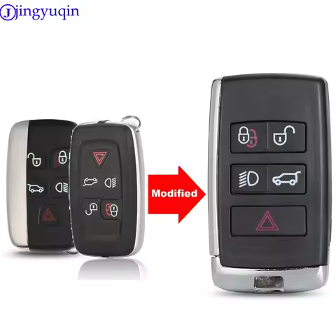 jingyuqin Modified Car Key Shell For Land Rover Range Sport Discovery 4 Evogue LR4 2010-15 Refit for