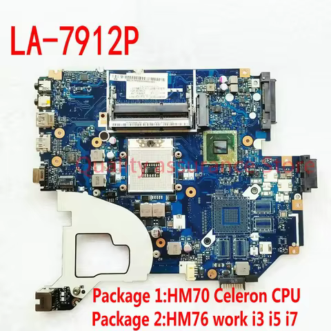 Q5WV1 LA-7912P For Acer Aspire E1-571G V3-571G V3-571 E1-531 Laptop Motherboard Q5WVH LA-7912P HM70 