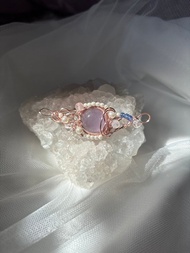 珍飾 - 紫玉髓古典風格金屬繞線吊墜