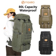 FIGARO 80L Backpack Men Tactical Bag Army Bag Military Backpack EDC Bag Hiking Backpack Camping Back