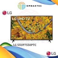 LG UP75 Series 55'' Smart UHD TV with AI ThinQ® (2021) - 55UP7550PTC