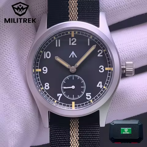 MILITREK 2025 Men's Quartz Watch Miyota 1L45 37mm Military Sapphire Glass Luminous Waterproof Stainl