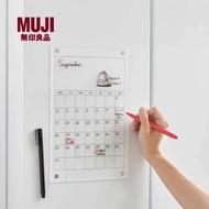 （需預訂）無印良品Muji磁吸式亞加力記事冰箱留言板小白板