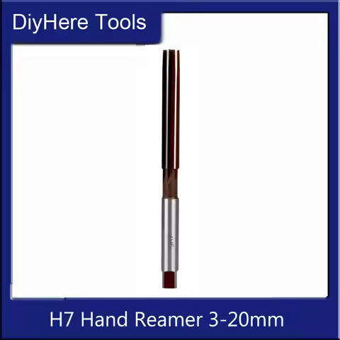 H7 Reamer 3-20mm HSS CNC Chuck Milling Cutter Straight Handle Hand Reamer 3/4/5/6/7/8/9/10/11/12/13/