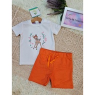 Baby Kids Girl Disney Playset Bambi Dumbo Cotton Baju Budak 女宝宝套装