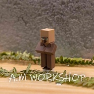 Magnetic Keychain Movable 3D Printed Minecraft Villager Steve Alex Fridge Magnet Desk Decoration Toy