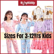(3-14years) Kids Pajamas Girls Pyjamas Set Cartoon Nightwear Children Pyjamas Nightwear Girls Clothi