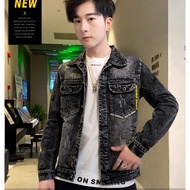 Great experience▣2021New Fashion Korean Men's Denim Jacket Student Jeans Outwear Jaket Lelak