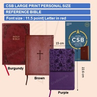 CSB Large Print Personal Size Reference Bible | Red Letter | Gladsounds
