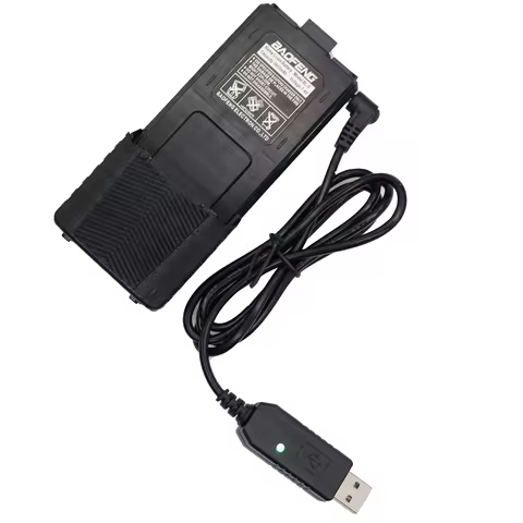Baofeng USB Charger Cable with Indicator Light for BF-UVB3 UV-X9 UV-10R UV-S9 PLUS UV-860 Batetery R
