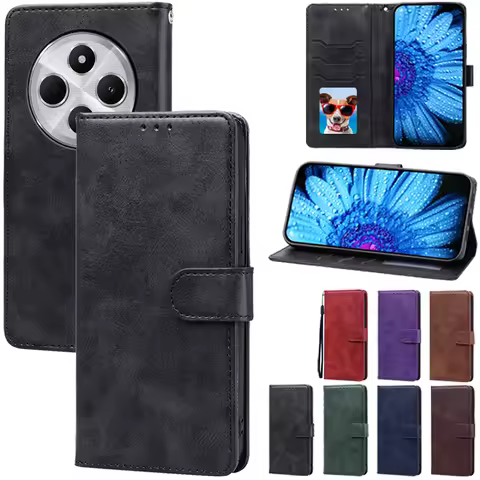 For Redmi 14C 4G Case Wallet Flip Leather Case For Xiaomi Redmi 14C Case Silicone Book Cover For Red