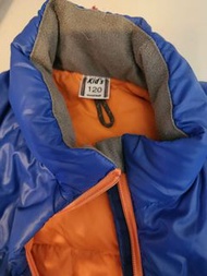 Mont-bell藍色羽絨單面兒童外套