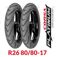 Tyre Corsa R26 Platinum size 80/80-17 Tayar corsa