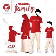 MERAH Dhikr Family Couple T-Shirt - DF 6b Red Chili