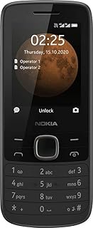 Nokia 225 (2020) 4G Dual SIM Mobile Phone in Black Premium Design (2.4 Inch QVGA Display, 4G Technol