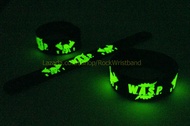 W.A.S.P. ริสแบนด์ เรืองแสง วงดนตรี wristband ร็อค อีโม เดธ แทรส เมทัล ป๊อป เกาหลี มอบให้แฟน คนรัก เพ