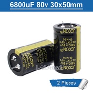 2pcs 6800uF 80V Electrolytic Capacitor 80V6800uF 6800uF80V Through Hole Capacitor 30x50mm